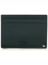 Double Gancini Leather Card Wallet Green - SALVATORE FERRAGAMO - BALAAN 4