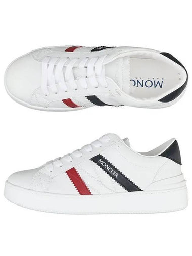 23FW 4M00220 M3126 P07 Monaco Women White Sneakers 989514 - MONCLER - BALAAN 1