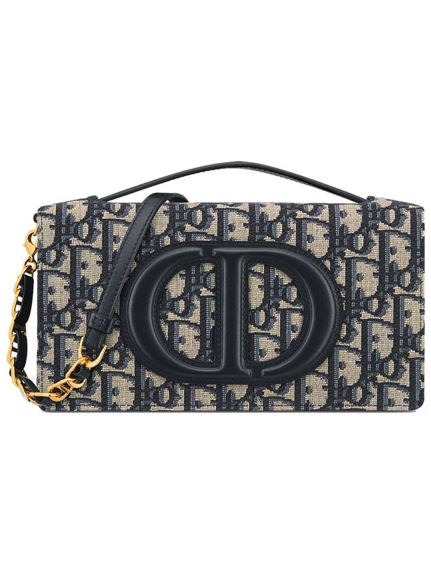 CD Signature Jacquard Mini Bag Blue - DIOR - BALAAN 2