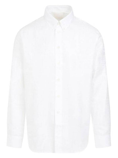 Cotton Long Sleeve Shirt White - DIOR - BALAAN 2