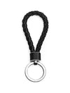 Intrecciato Lambskin Key Holder Black - BOTTEGA VENETA - BALAAN 1