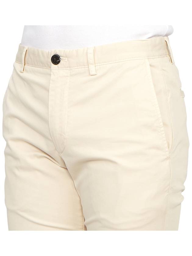 Men's Cotton Blend Straight Pants Beige - THEORY - BALAAN 9