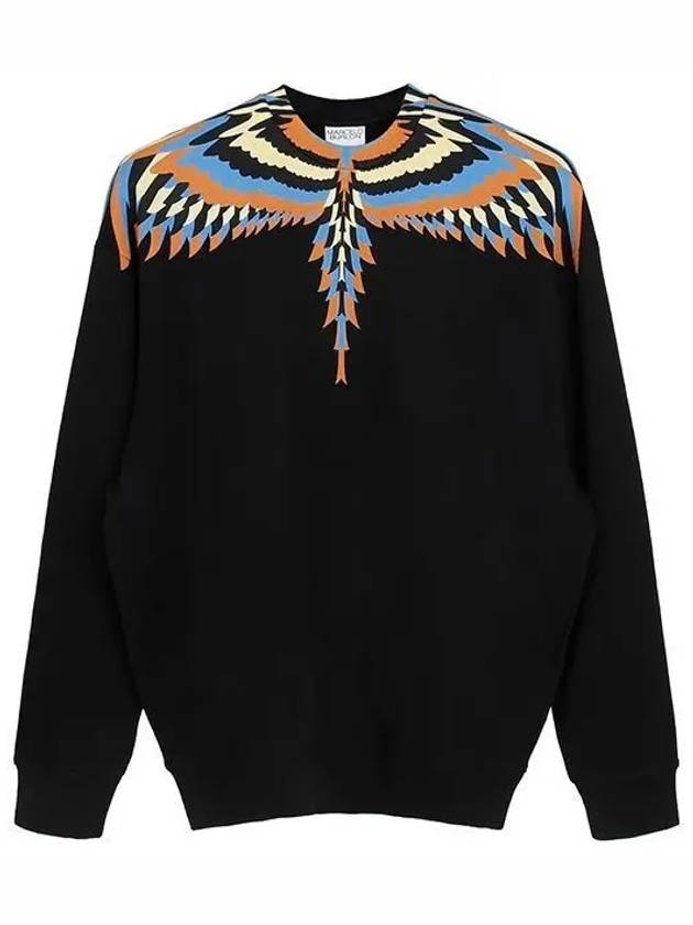 23 fw Organic Cotton Sweatshirt WITH Optical Wing Print CMBA097F23FLE0011033 B0650756157 - MARCELO BURLON - BALAAN 2