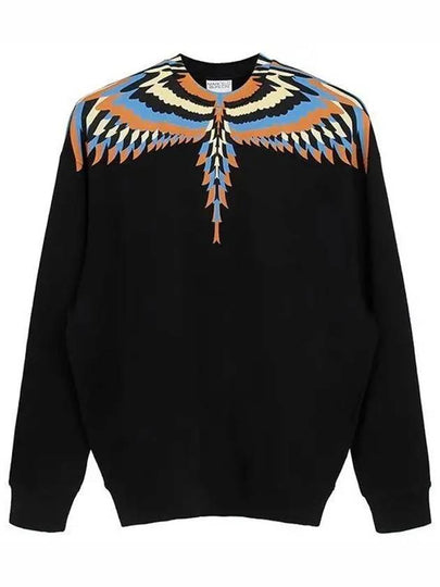 23 fw Organic Cotton Sweatshirt WITH Optical Wing Print CMBA097F23FLE0011033 B0650756157 - MARCELO BURLON - BALAAN 2