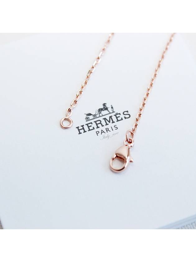 Pop H Mini Necklace New Gold - HERMES - BALAAN 8