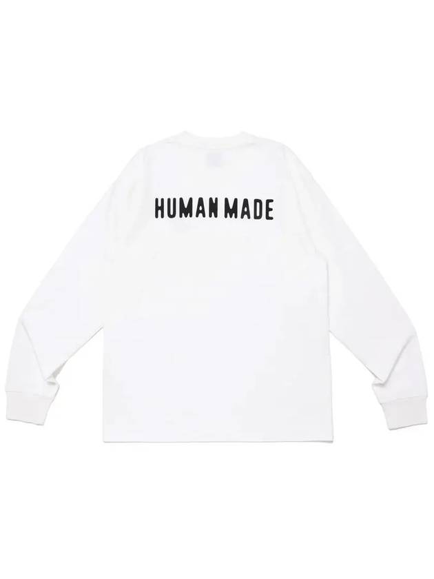 Graphic Long Sleeve T Shirt White HM28CS038 - HUMAN MADE - BALAAN 3