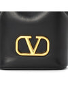 V Logo Signature Bucket Bag Black - VALENTINO - BALAAN 9