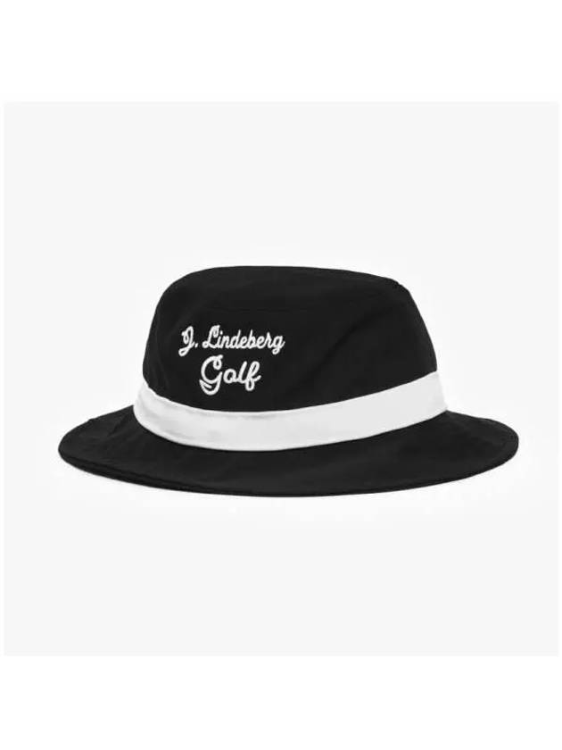 Lukas Embroidery Logo Golf Bucket Hat Black - J.LINDEBERG - BALAAN 4