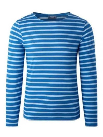 Minquiers Modern Stripe Long Sleeve T-Shirt Blue - SAINT JAMES - BALAAN 2