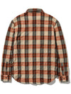 Wool Check Washed Shirt Orange - UJBECOMING - BALAAN 3