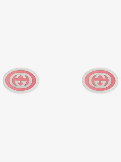 Interlocking G Enamel Earrings YBD753485001 Silver - GUCCI - BALAAN 2