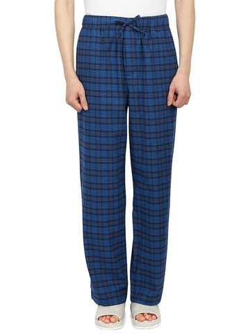 Poplin Pajamas Organic Cotton Straight Pants Blue Hour - TEKLA - BALAAN 1