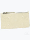 Pebble Leather Stitch Logo Zipper Card Wallet Greige - MAISON MARGIELA - BALAAN 2