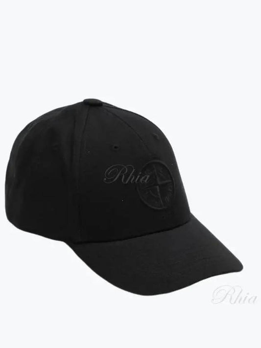 99661 Cotton Rep 6 Panel Ball Cap Black - STONE ISLAND - BALAAN 2