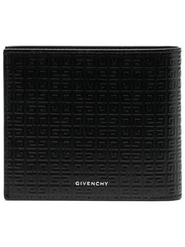 4G Calfskin Leather Half Wallet Black - GIVENCHY - BALAAN 4