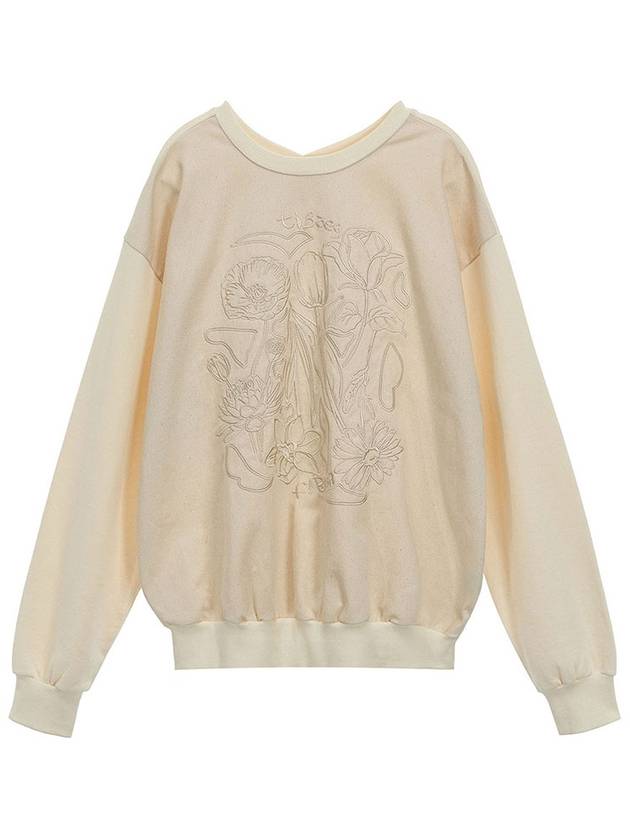 FLOWER SWEATSHIRTS CR sweatshirt cream - TIBAEG - BALAAN 5