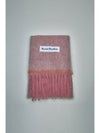 [ACNE STUDIOS] MOHAIR WOOL SCARF FRINGE FN-UX-SCAR000328 DUSTY PINK - ACNE STUDIOS - BALAAN 1