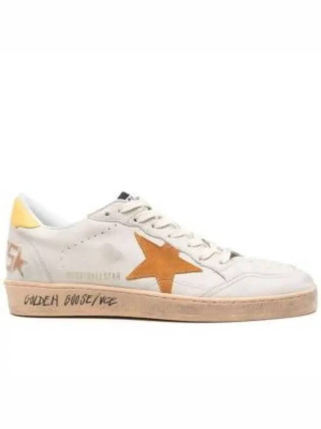 Ballstar Yellow Tab Low Top Sneakers White Cathay - GOLDEN GOOSE - BALAAN 2