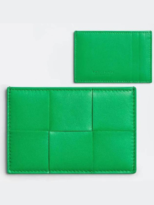 Intrecciato Calfskin Card Wallet Green - BOTTEGA VENETA - BALAAN 2