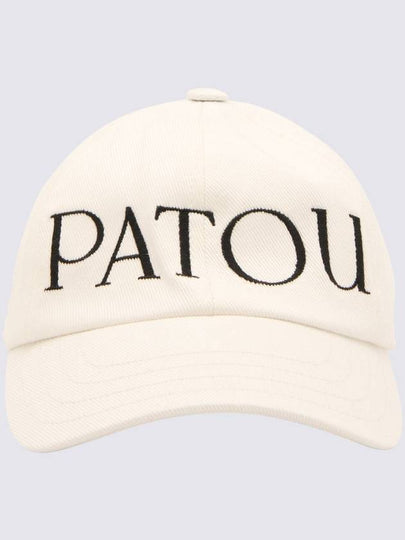 Embroidered Logo Cotton Ball Cap White - PATOU - BALAAN 2