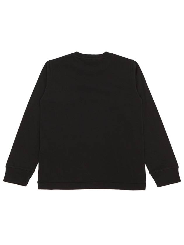 Kids Stone Logo Patch Long Sleeve T-Shirt Black - STONE ISLAND - BALAAN 3