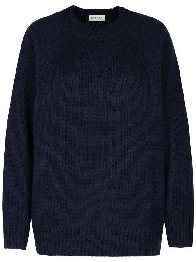 P.A.R.O.S.H. 'Wood' Blue Cashmere Sweater - P.A.R.O.S.H. - BALAAN 1