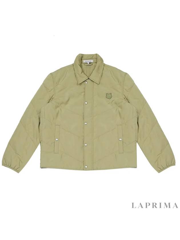 Quilted Nylon Frontal Logo Patch Jacket Canvas - MAISON KITSUNE - BALAAN 2