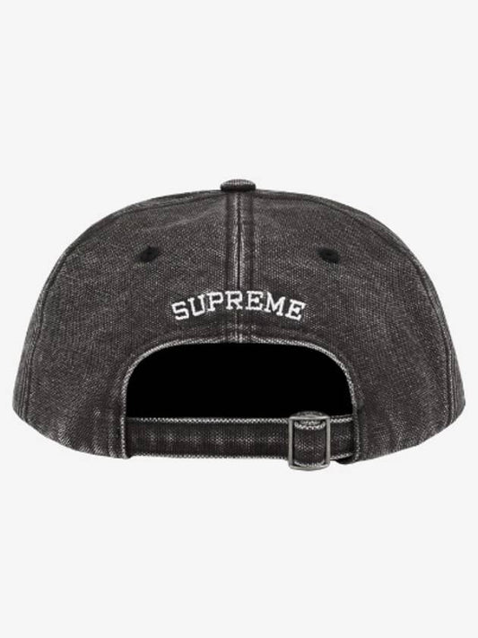 Pigmented Canvas S Logo 6 Panel Cap Black 23SS - SUPREME - BALAAN 2