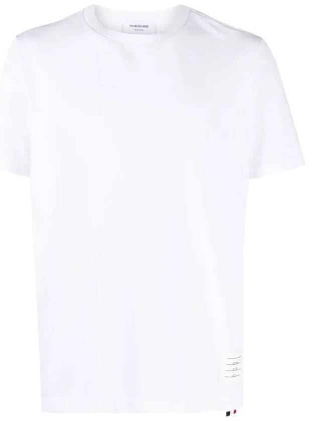 Thom Browne Center Bag Striped Cotton Short Sleeve T Shirt MJS056A - TOM FORD - BALAAN 1