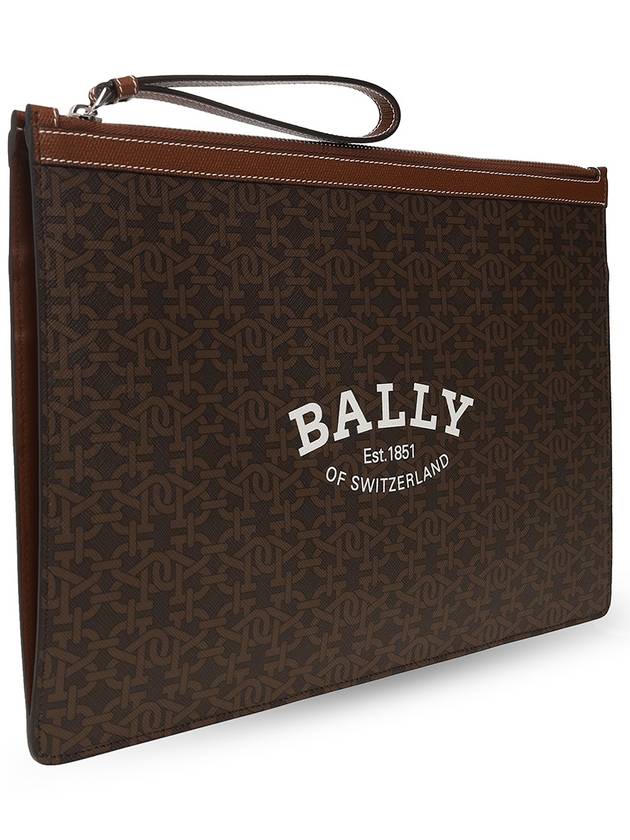 Bolis Large Clutch Bag Brown - BALLY - BALAAN 4