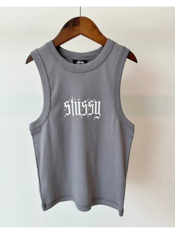 AU Australian Ribbed Tank Top ST123S3201 Gray WOMENS AU10 M - STUSSY - BALAAN 1