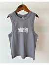 AU Australian Ribbed Tank Top ST123S3201 Gray WOMENS AU10 M - STUSSY - BALAAN 6