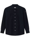 CAMICIA logo patch shirt jacket navy 2F000 18 549H4 742 - MONCLER - BALAAN 1