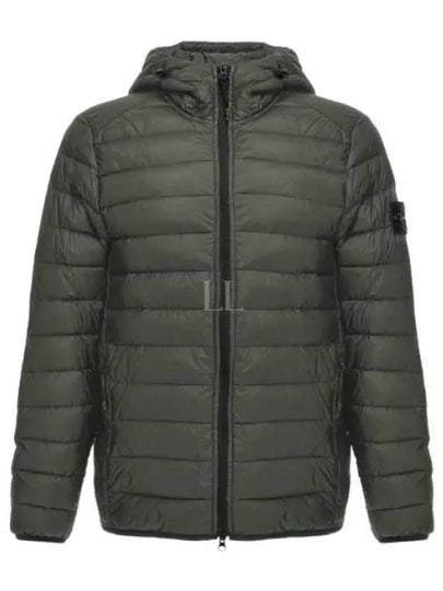 Loom Woven Chambers R Nylon Down TC Light Hoodie Down Jacket Green - STONE ISLAND - BALAAN 2