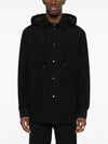 Anagram Overshirt Cotton Hooded Jacket Black - LOEWE - BALAAN 3