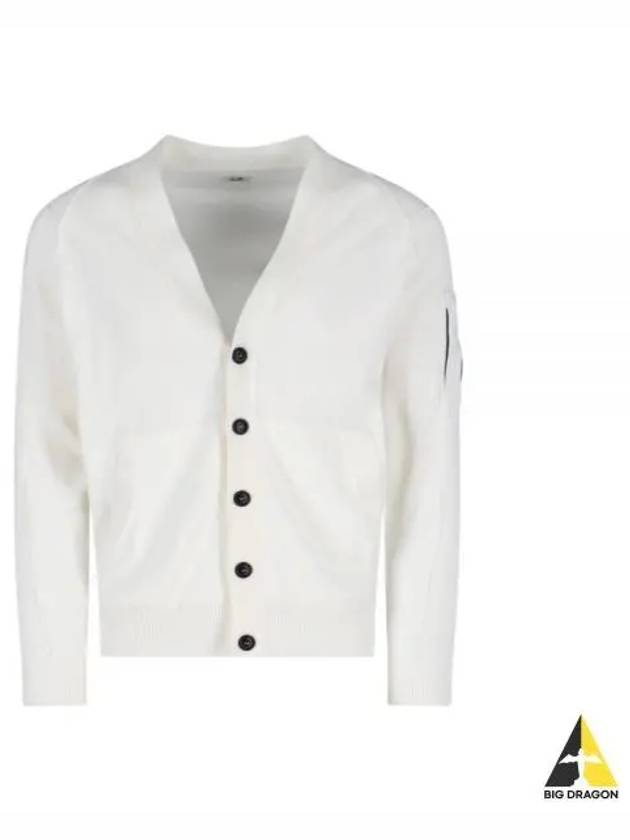 Lens Cotton Cardigan White - CP COMPANY - BALAAN 2