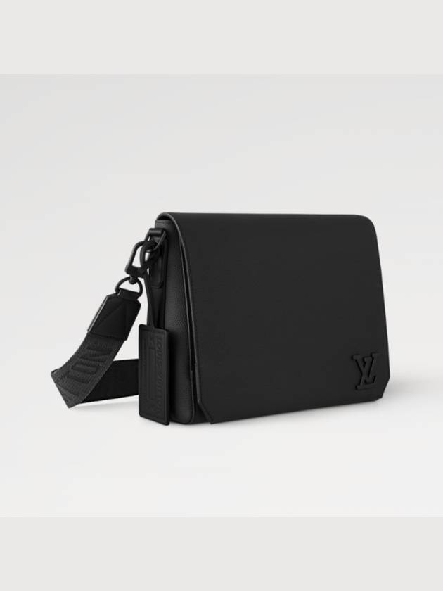 Takeoff LV Aerogram Messenger Bag Black - LOUIS VUITTON - BALAAN 4