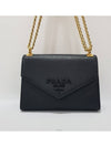 Saffiano Monochrome Chain Shoulder Bag 1BD127 - PRADA - BALAAN 2