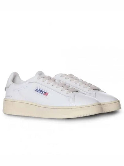 Dallas White Tab Leather Low Top Sneakers White - AUTRY - BALAAN 2