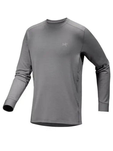 Raw Merino Wool Crew Neck Long Sleeve T-Shirt Void - ARC'TERYX - BALAAN 1