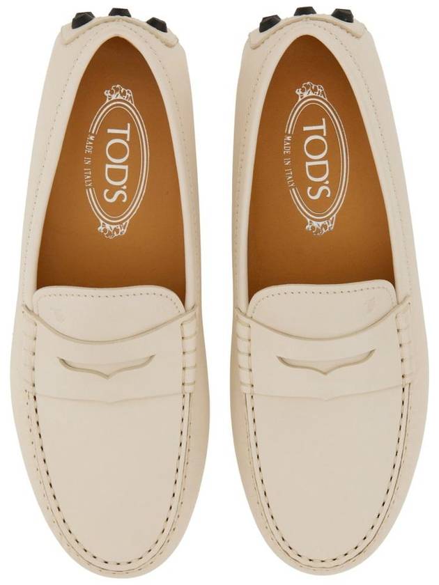 Gomino Moccasin Driving Shoes Cream - TOD'S - BALAAN 3