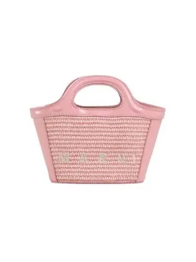 Rattan Micro Tropicalia Cross Bag Light Pink - MARNI - BALAAN 2