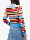 Soft Wool Stripe Cardigan - GANNI - BALAAN 4