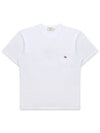 Baby Fox Patch Pocket Short Sleeve T-Shirt White - MAISON KITSUNE - BALAAN 2