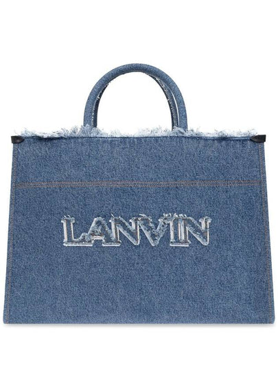 Tote Bag LWBGTC00FRDEE24 254 DENIM BLUE - LANVIN - BALAAN 2