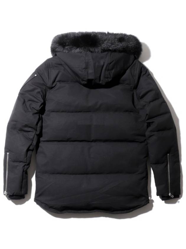 Threequarter Down Jacket Black Fox Fur Black - MOOSE KNUCKLES - BALAAN 3