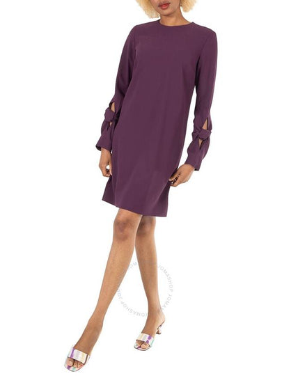 Victoria Victoria Beckham Woman Knotted Crepe Mini Dress, Brand Size 10 (US Size 6) - VICTORIA BECKHAM - BALAAN 2