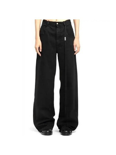 Logo Plaque Drawstring Denim Pants B0010197FA038 099 - ANN DEMEULEMEESTER - BALAAN 1