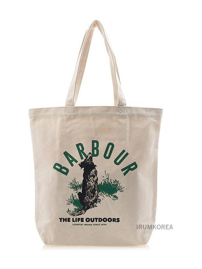 Print Canvas Tote Bag Ivory - BARBOUR - BALAAN 2