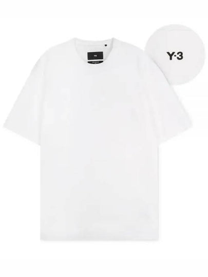 Logo Patch Relaxed Fit Short Sleeve T-Shirt Core White - Y-3 - BALAAN 2